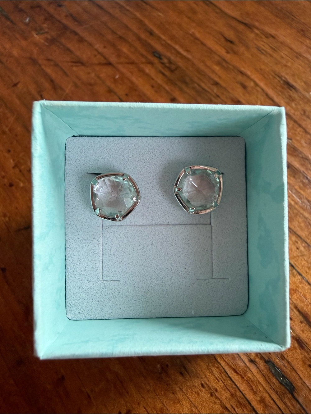 Sterling Silver Crystal Stud Earrings